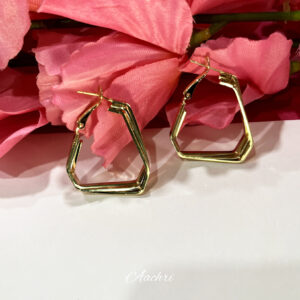 Gold Plated Multi Layer Hoop Earrings