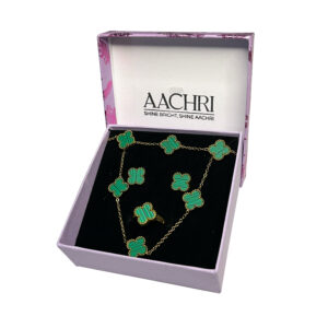 Green Charm Jewelry Gift Set